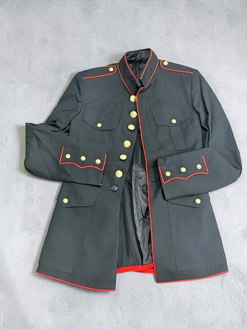 US Marine Corps USMC Enlisted Dress Blue Coat Jacket 40L
